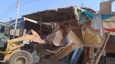 إزالة 413 حالة إشغال في حملة مكبرة بمركز ومدينة الفشن