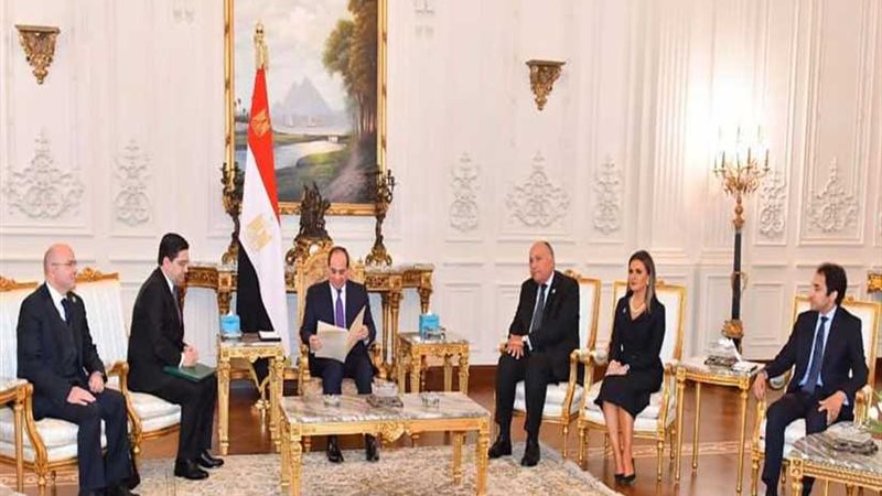 الرئيس السيسي يستقبل