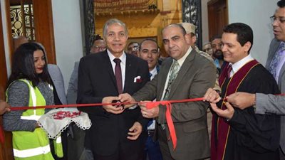 افتتاح الكنيسة الإنجيلية الثالثة بعد إعادة بنائها بالمنيا