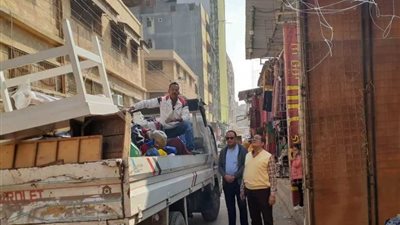 رفع 704 حالات إشغال طريق في حملة بدمنهور