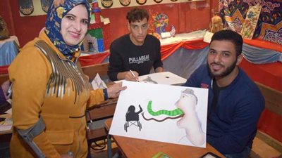 ”يلا نحميها“ لمناهضة العنف ضد المرأة المعاقة بـ”المنوفية“ (صور)