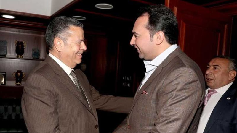 محافظ بني سويف يستقبل