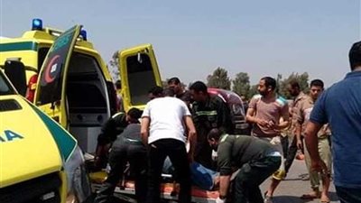 مصرع شابين وإصابة 3 آخرين في حادث مروري على الطريق الزراعي بملوي