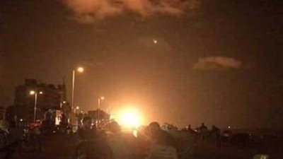 الاحتلال الصهيوني يقصف موقعا شمال قطاع غزة