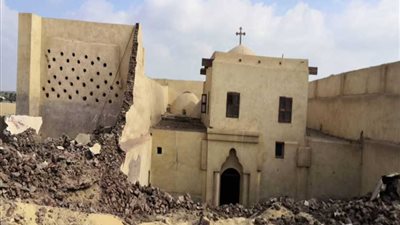 استقرار الحالة الصحية لمصابي حادث انهيار سور الكنيسة الأثرية بأبو فانا
