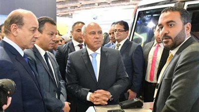 وزير النقل يتفقد المعرض والمؤتمر الثاني لتكنولوجيا النقل (2019 Trans MEA)