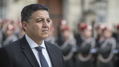 السفير المصري الجديد ببيروت يقدم نسخة اعتماده لوزير الخارجية اللبناني