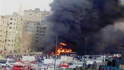 الحماية المدنية بوزارة الداخلية تتمكن من إطفاء حريق نشب بسيارة نقل محملة بالسولار