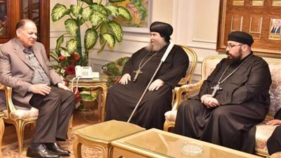 محافظ أسيوط يبحث مع وفد كنسي جهود تطوير مسار رحلة العائلة المقدسة