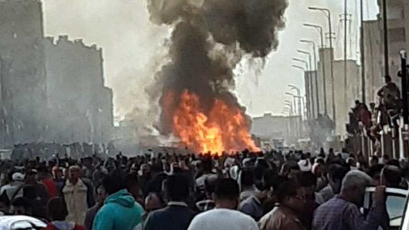 عاجل ..حريق مروع