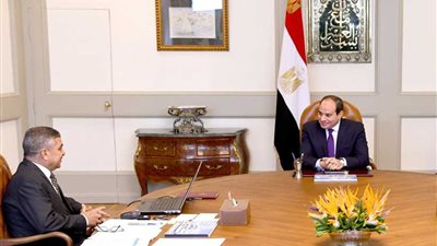 الرئيس السيسي يبحث مع الفريق أسامة ربيع الموقف التنفيذي الخاص بعملية تطوير هيئة قناة السويس