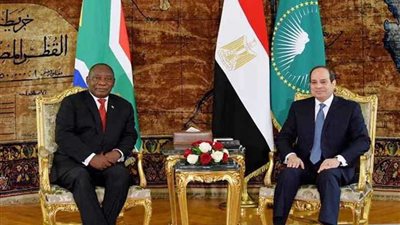 نشرة 24 ... الرئيس السيسي يعرب عن سعادته بلقاء نظيره الجنوب إفريقي‎
