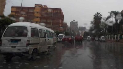 سقوط أمطار غزيرة وموجة طقس سيئ بالقليوبية