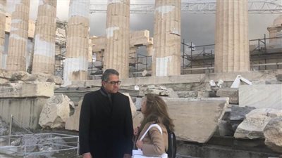 وزير السياحة والآثار يزور مواقع أثرية ومتاحف يونانية في أثينا