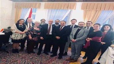 سفير مصر في السويد يستقبل أعضاء وفد البرلمان السويدي المقرر زيارتهم إلى القاهرة يناير المقبل