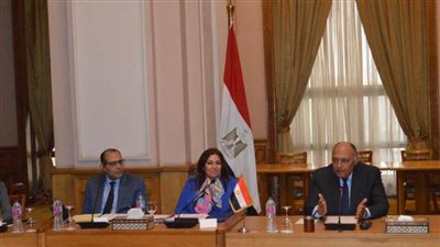 شكري يلتقي وفدًا من اللجنة اليهودية الأمريكية 