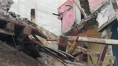 انهيار عقار بحي الجمرك بالإسكندرية