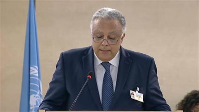 مساعد وزير الخارجية لحقوق الإنسان يلقي كلمة مصر بـ