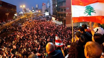 تظاهرات حاشدة في بيروت و