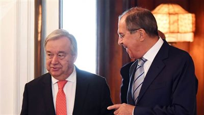 لافروف يبحث مع الأمين العام للأمم المتحدة الوضع في سوريا