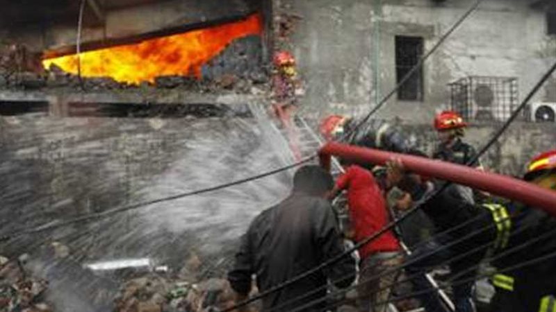 مصرع 10 عمال في حريق