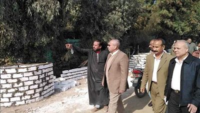 تطوير مداخل القرى ورفع المخلفات بمركز ملوي بالمنيا