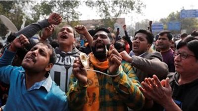 ارتفاع حصيلة الاحتجاجات العنيفة في الهند إلى 34 قتيلا و200 مصابا