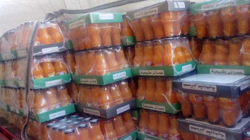 ضبط 5820 زجاجة عصير