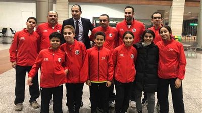 وصول البعثة المصرية لناشئي الاسكواش إلى مطار القاهرة