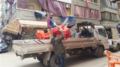 رفع وإزالة 1663 حالة إشغال طريق في حملة بدمنهور