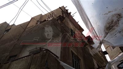 انهيار شرفة عقار قديم بالمنصورة