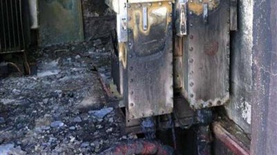 السيطرة على حريق محول كهرباء بادكو فى البحيرة