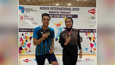 مصر تحصد ميداليتين ذهبيتين ببطولة كينيا الدولية للريشة الطائرة