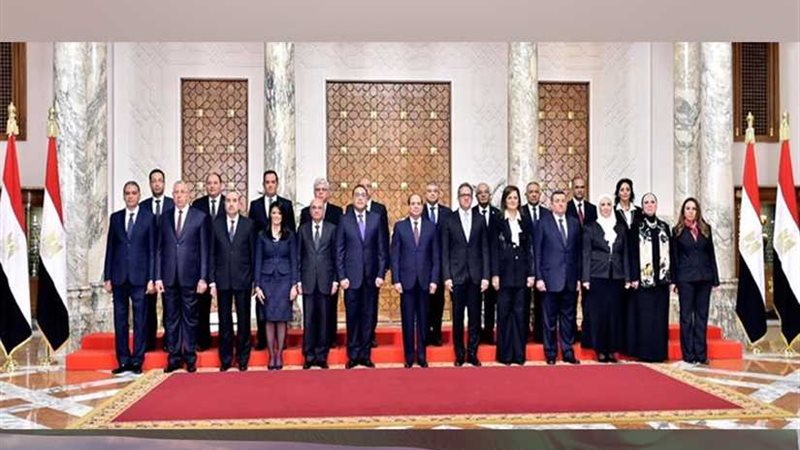 مدبولي والوزراء الجدد