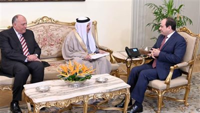 الرئيس السيسي يتسلم رسالة من ملك البحرين