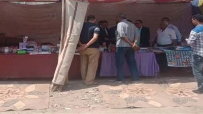 قوافل مواد غذائية للوافدين بقرية جلبانة الإسماعيلية