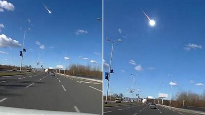 شاهد.. انفجار نيزك في سماء كرواتيا