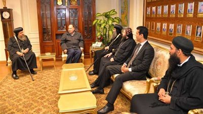 محافظ أسيوط يستقبل أسقف الدير المحرق وأسقف ايبارشية منفلوط