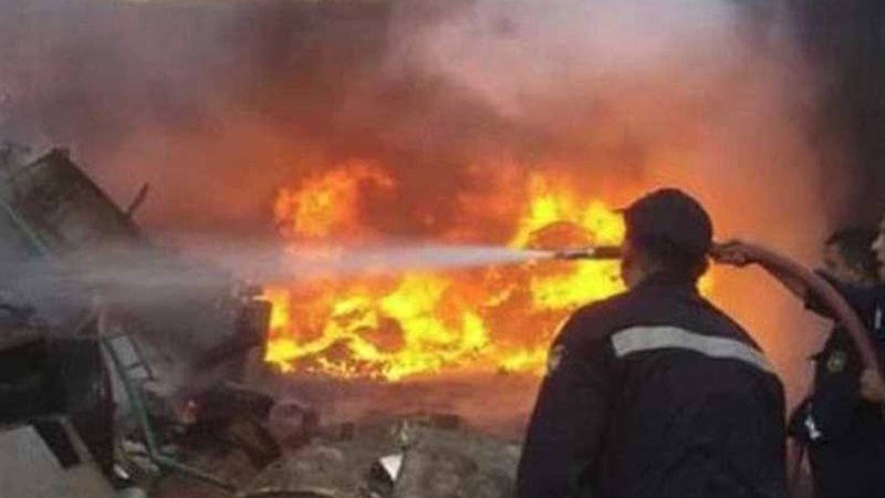 نشوب حريق داخل غرفتين