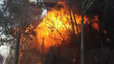 حريق يدمر نحو 50 منزلا بمدينة فالبارايسو الساحلية في تشيلي