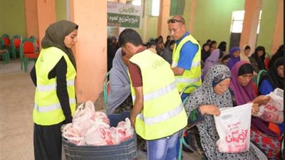 توزيع 40 ألف كيلو لحوم أضاحي بالبحيرة