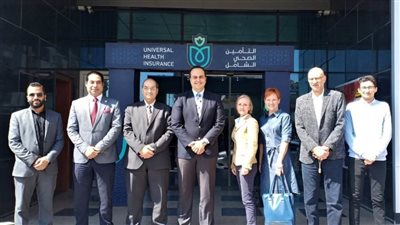 وفد بريطانى  يزور مستشفيات التأمين الصحي الشامل ببورسعيد