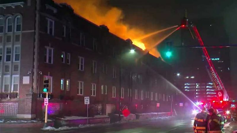 حريق في مأوى للفقراء