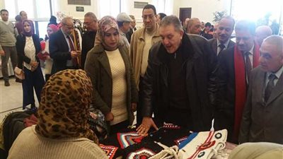 افتتاح معرض الأقمشة والمنسوجات بالغرفة التجارية بالإسكندرية