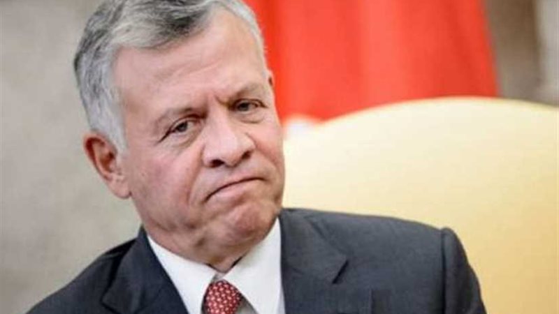 العاهل الأردني يبحث