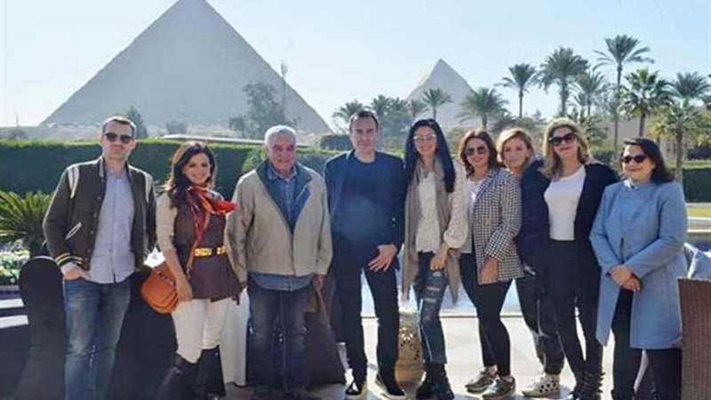 زاهي حواس وليلى علوي