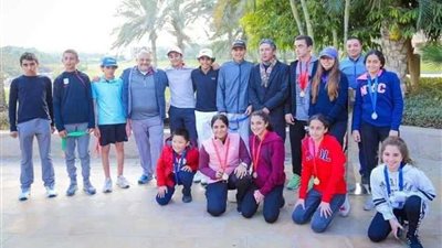 الشامي وشارلوت وأبوالعلا وفرح وتاليا وحسام أبطال مصر ماسترز لناشئي الجولف