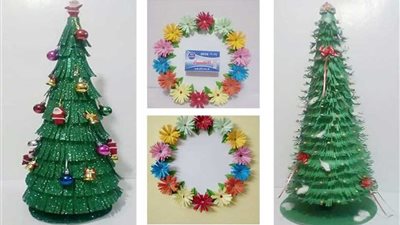 ديكور رأس السنة بالورق