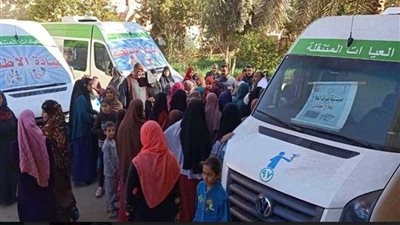 الكشف على 1579 حالة في قافلة طبية بمغاغة مجانًا