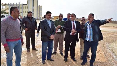 جولة تفقدية لرئيس جامعة بني سويف لمتابعة الكليات والمشروعات الجديدة